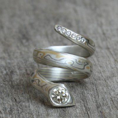 mokume-gane-snake